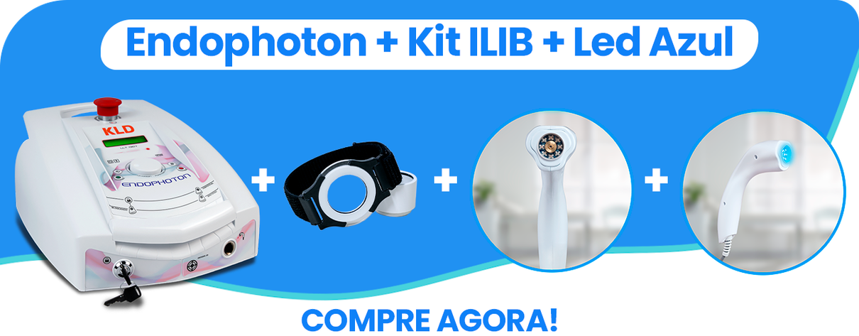 banner desktop kit ilib led azul